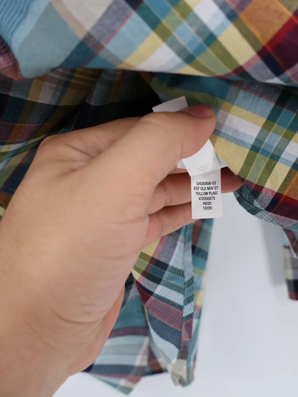 NWT Banana Republic Shirt Mens Medium Button Up Plaid Cotton Standard Fit casual